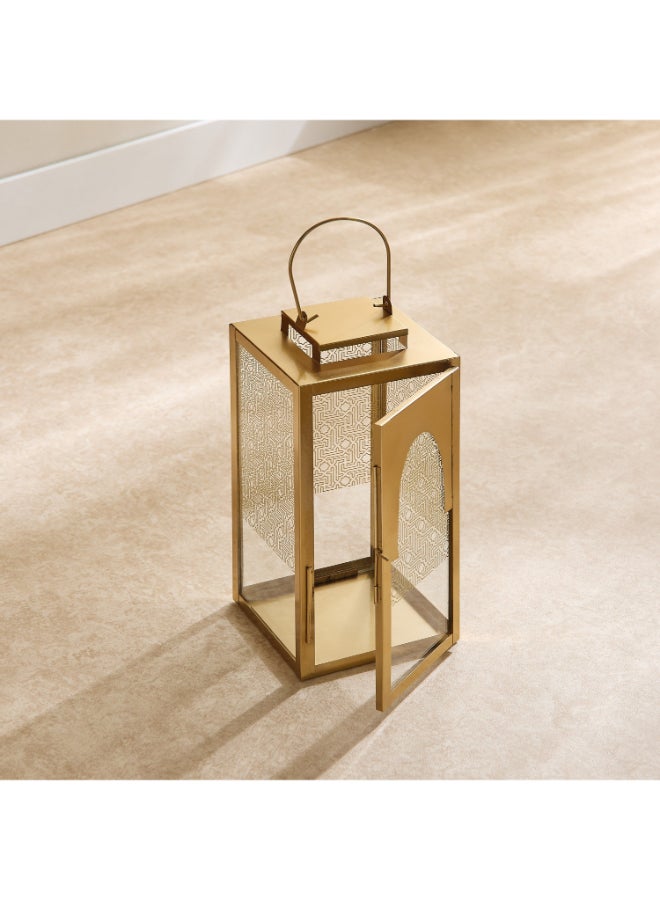 Home Box Skyline Mirage Metal Lantern - 13x13x25 cm - Image 3